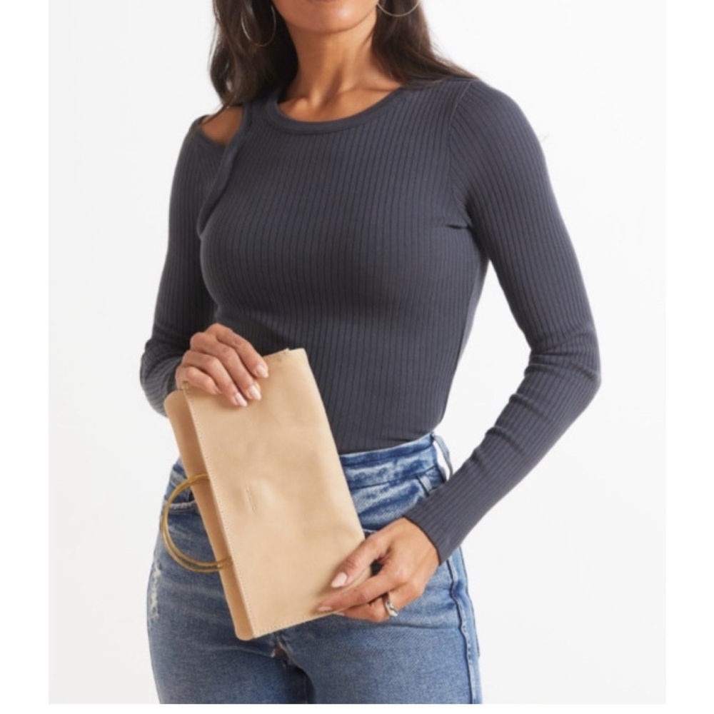 Evereve Parker Clay Nyala Clutch, Sand